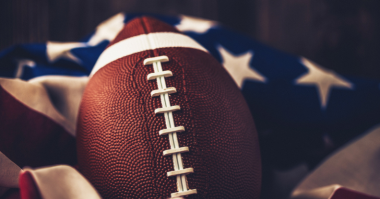 football american flag